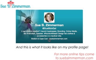 And this is what it looks like on my profile page!

 
