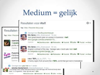 Medium = gelijk
Maar Twitter is best interessant op dit moment …

 