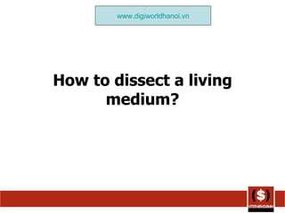 How to dissect a living medium? www.digiworldhanoi.vn 