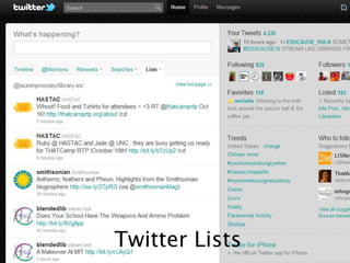 Twitter Lists