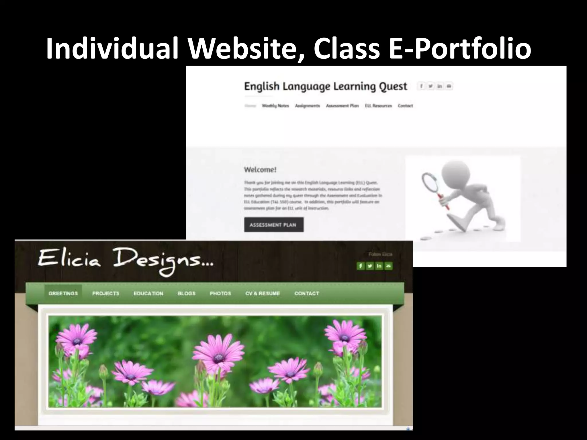 Individual Website, Class E-Portfolio
 