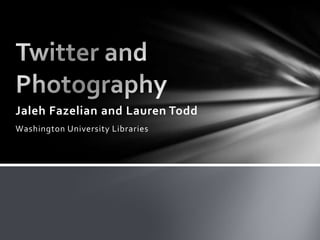 Twitter and Photography 2012 | PPT
