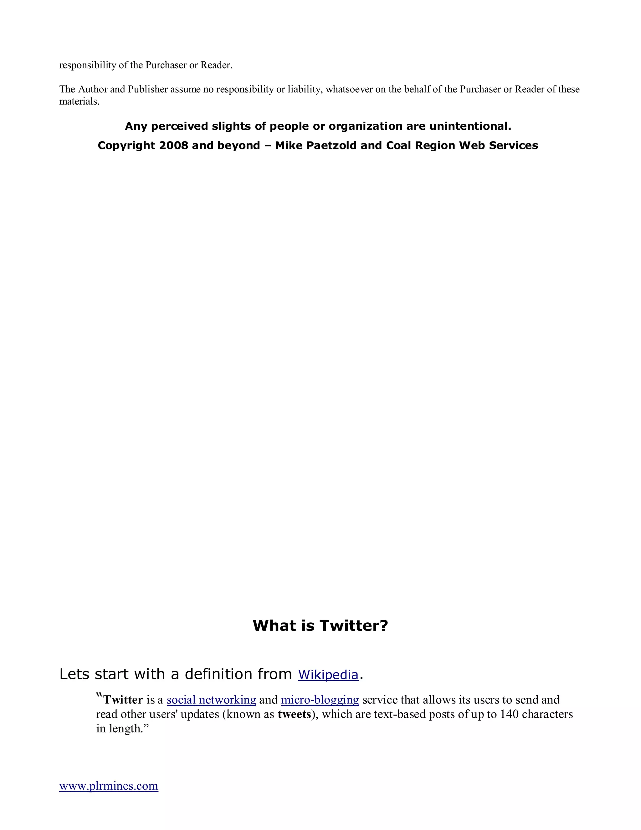 KNOW TEPS TO EARN REVENUE FROM TIWEETR DOUNLOAD THIS E BOOK FOR FREE