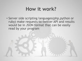 Twitter api | PPTX