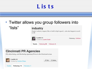 @\'s, #\'s, RT\'s and bit.ly - Twitter Basics | PPT