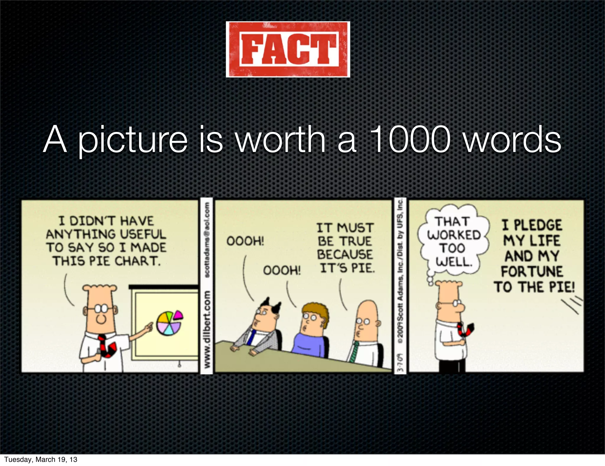 A picture is worth a 1000 words




Tuesday, March 19, 13
 