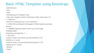 Twitter bootstrap training_session_ppt | PPT