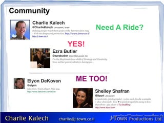 Community Need A Ride? YES! ME TOO! 
