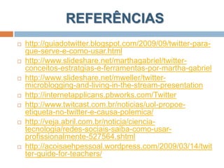 Twitter como ferramenta  educacional