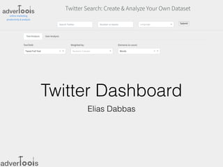 Twitter Dashboard
Elias Dabbas
 