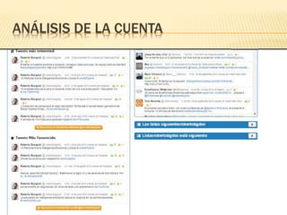 ANÁLISIS DE LA CUENTA
 
