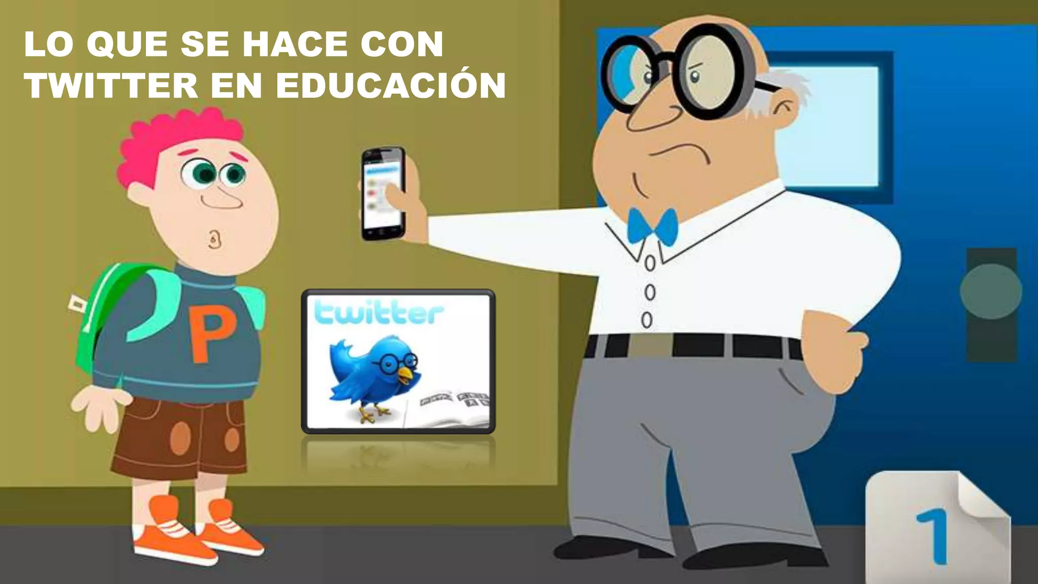 LO QUE SE HACE CON
TWITTER EN EDUCACIÓN
 