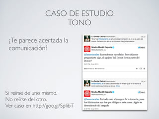 Quién te menciona y si el sentimiento es
bueno, malo o neutro
APLICACIONES - SOCIALMENTION
SENTIMIENTO DE HASHTAG
45
 