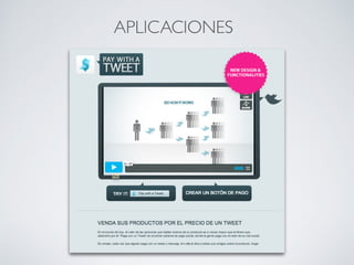 CONECTAR
FACEBOOK -TWITTER
Lo que publico en Facebook
(fotos) puede que tenga sentido
que se publique enTwitter
Lo que publico enTwitter (texto + enlace) no tiene
sentido que se publique en Facebook
97
 