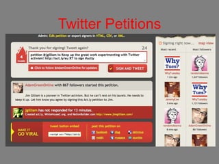 Twitter Petitions
 