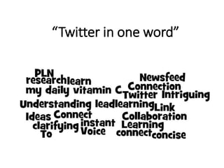 “Twitter in one word” 
 