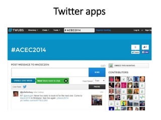 Twitter apps 
 