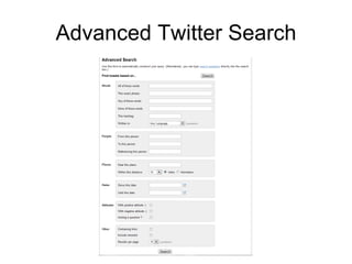 Advanced Twitter Search 
