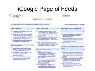 iGoogle Page of Feeds 