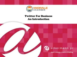 Twitter For Business An Introduction 