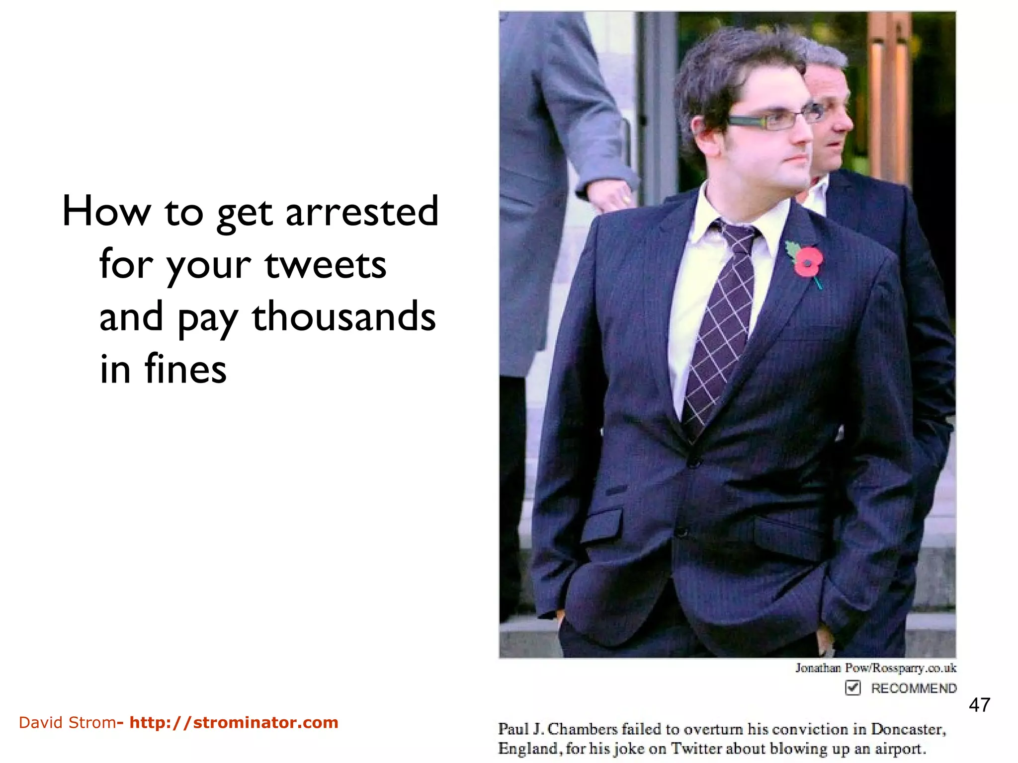 How to get arrested for your tweets and pay thousands in fines 