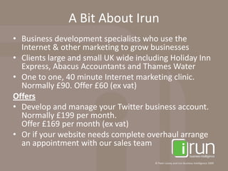 TweetsTo Sell or Not to Sell?Services & offeringsStart conversationsAsk questionsTake a few minutes to think about a short-list of questions you might ask