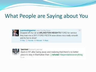 What People are Saying about You