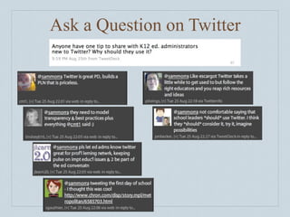 Ask a Question on Twitter
 