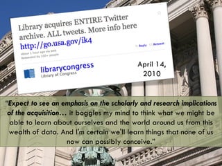 People have a lot to say Updated numbers:  As of June 8, Twitter averages: 750 tweets per second 65 million tweets per day 