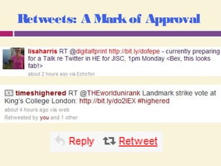 Retweets: A Markof Approval
 