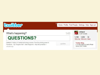 Twitter For Jisc 1 March 2010