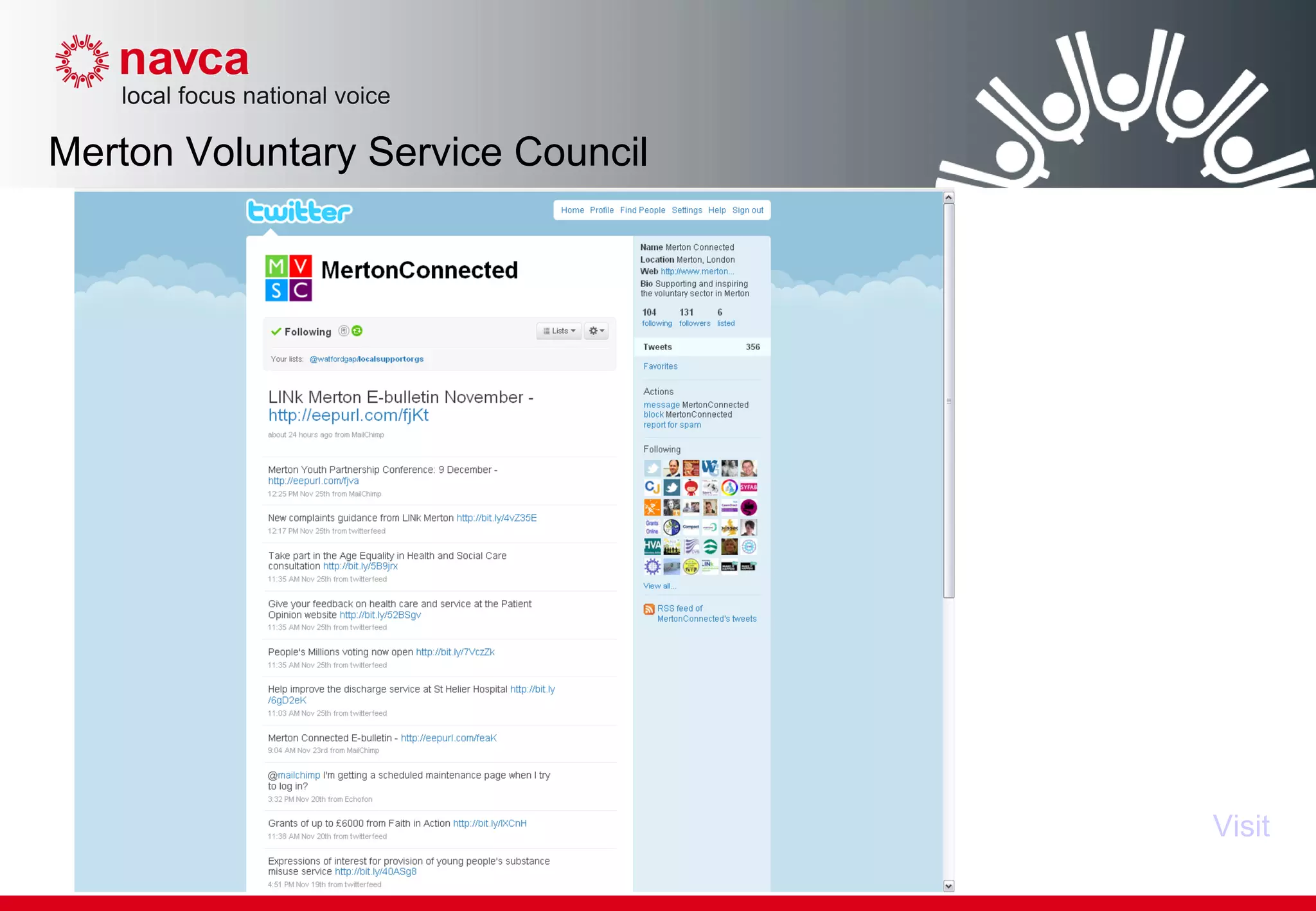 Visit Merton Voluntary Service Council 