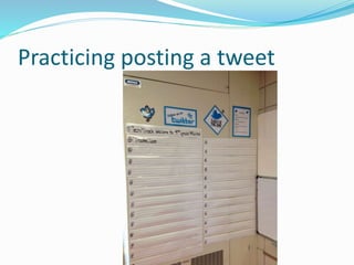 Practicing posting a tweet
 