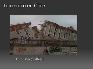 Terremoto en Chile




     Foto: Vía @alfelali
 