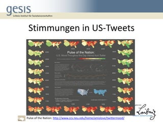 Twitter-Daten in der sozialwissenschaftlichen Forschung