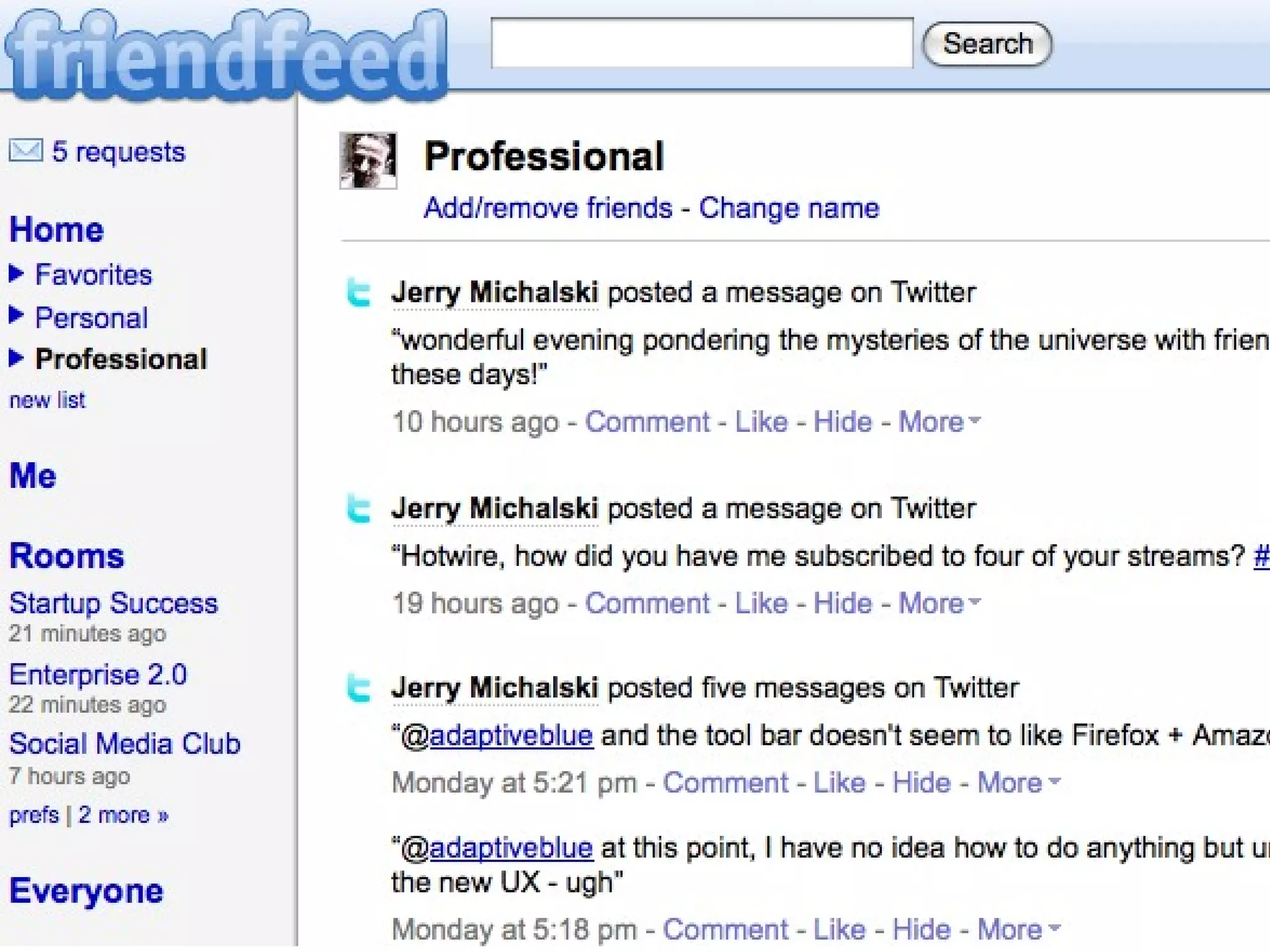 The User Multiface Browser • SMS • IM • RSS reader  Clients: iPhone • Blackberry • desktop • SMS Lifestream aggregator, Facebook, blogs … 