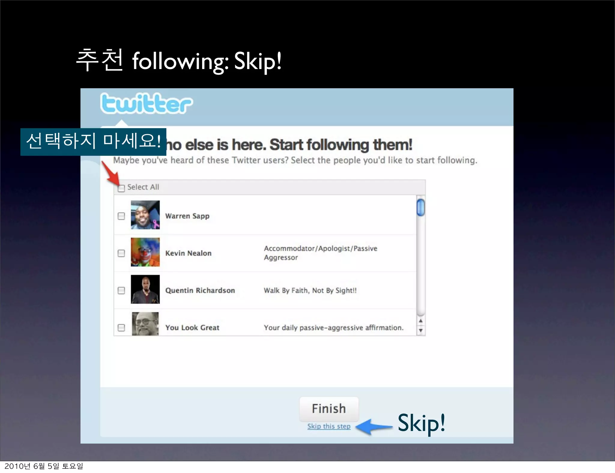 following: Skip!


                 !




                                  Skip!
	    	    	 
 