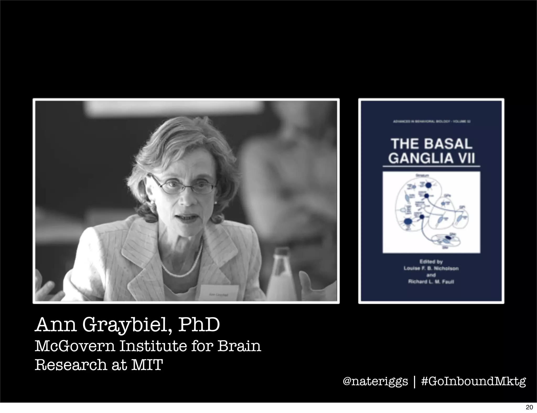 Habits tend to form slowly but, once formed have
great stability.
@nateriggs | #GoInboundMktg
21
 