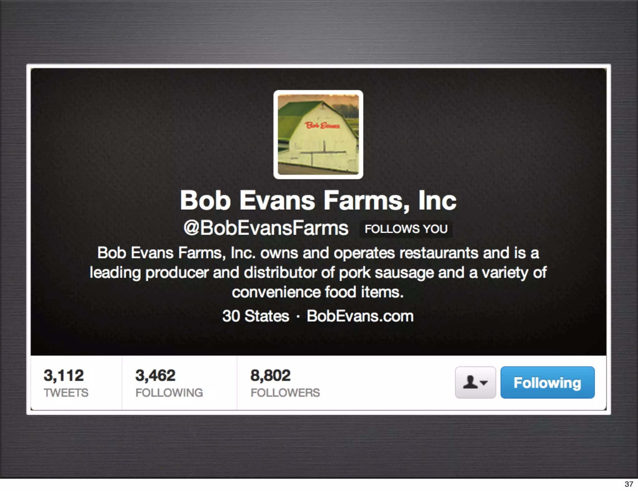 Case Example: @bobevansfarms guest response @nateriggs | #GoInboundMktg
38
 