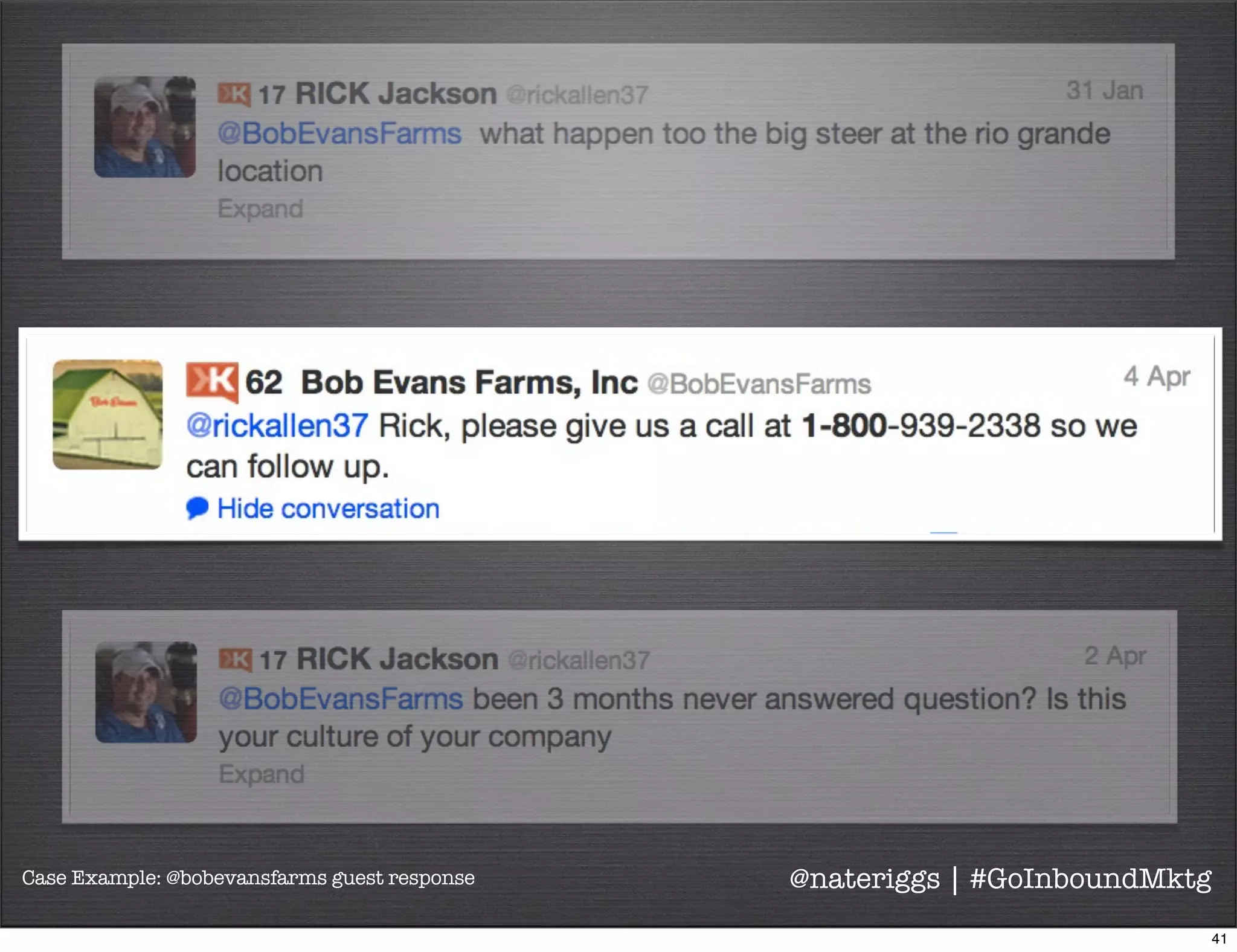 Habit #2
Be clear about your
intentions.
@nateriggs | #GoInboundMktg
42
 