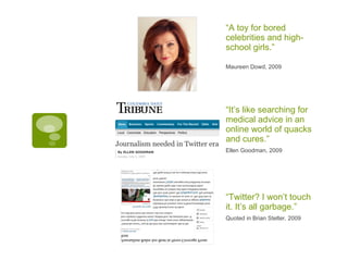 Twittering the News, Alfred Hermida | PPT