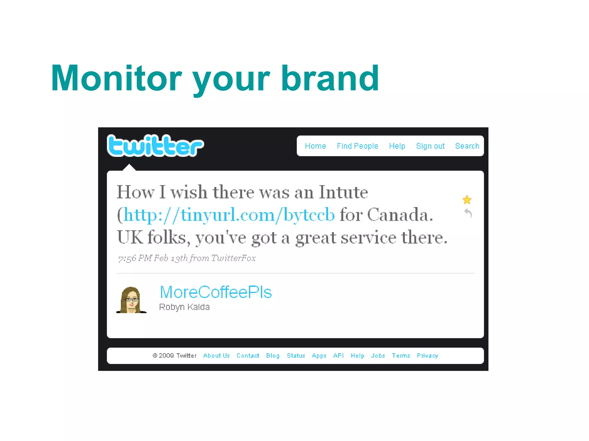 Monitor your brand 