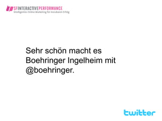 Sehr schön macht es
Boehringer Ingelheim mit
@boehringer.
 