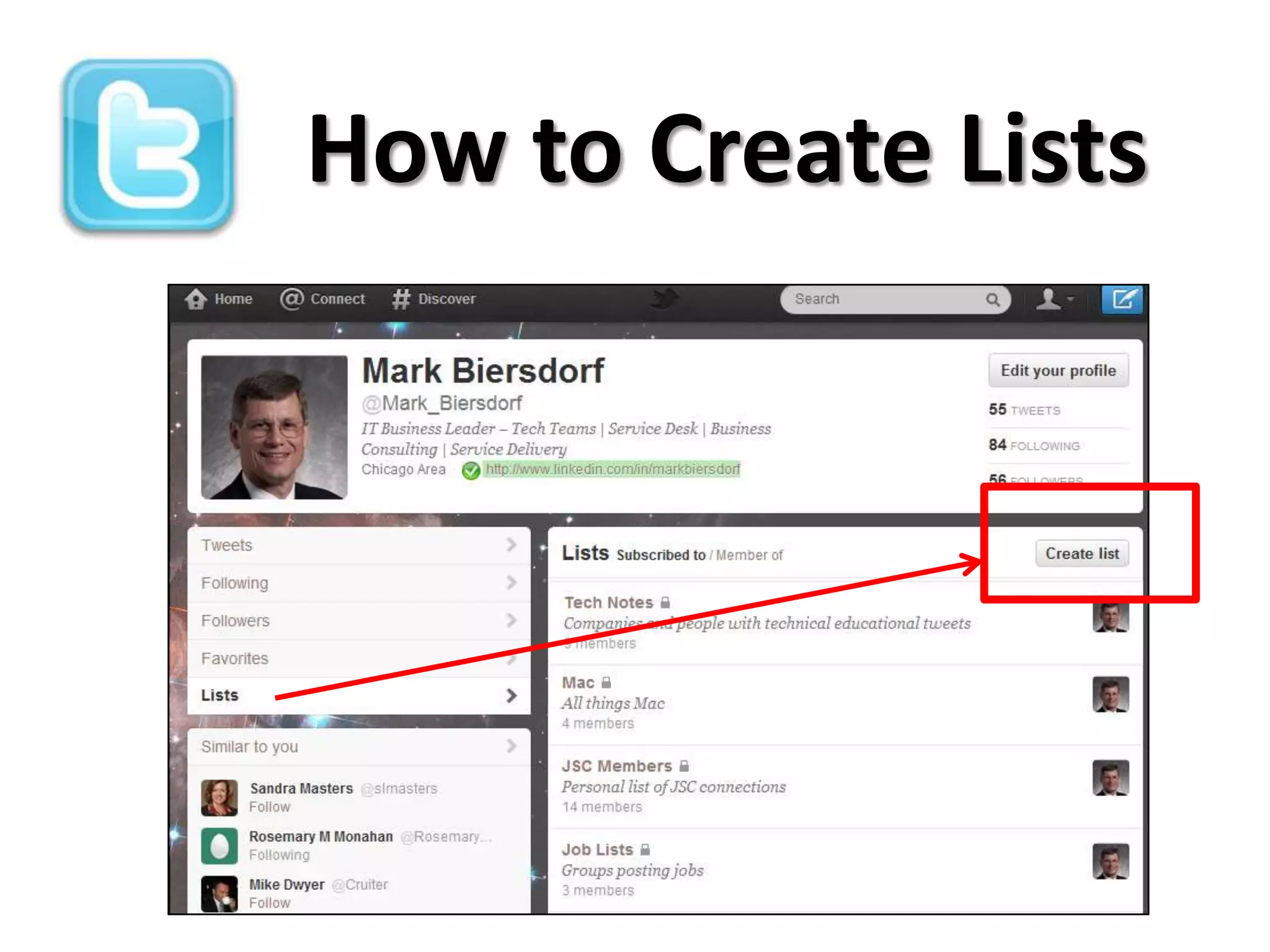 How to Create Lists
 