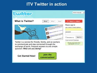 ITV Twitter in action 