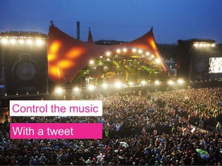 Control the
music
With a
tweet
 