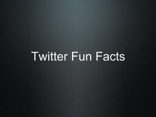 Twitter Fun Facts
 