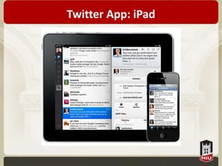 Twitter App: iPad
 