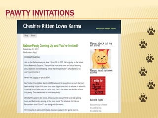 PAWTY INVITATIONS
 