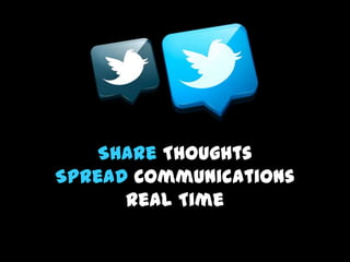 Share Thoughts
Spread Communications
       Real Time
 